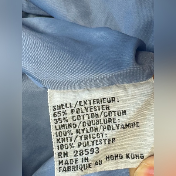 Vintage 80s 90s Members Only Racer Cafe Blue Biker Jacket - Picture 5 of 8